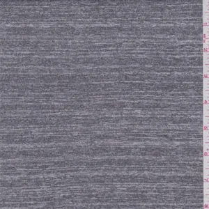 1 1/4 YD PC-Heather Slate Grey Rayon Jersey Knit Fabric