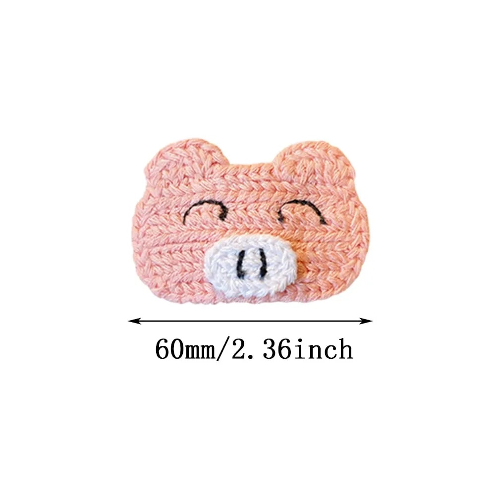10 pcs Girls Hair Clips Colorful Flower Hair Clips Cute animal Hair Clips Snap Cartoon Hair Clips for Toddlers Kids Teen Party Headwear Ladies Girls Kids Gifts (Pig)