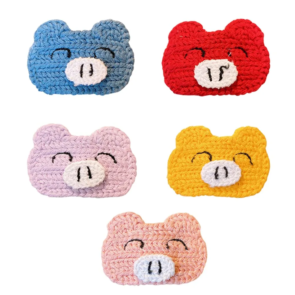 10 pcs Girls Hair Clips Colorful Flower Hair Clips Cute animal Hair Clips Snap Cartoon Hair Clips for Toddlers Kids Teen Party Headwear Ladies Girls Kids Gifts (Pig)
