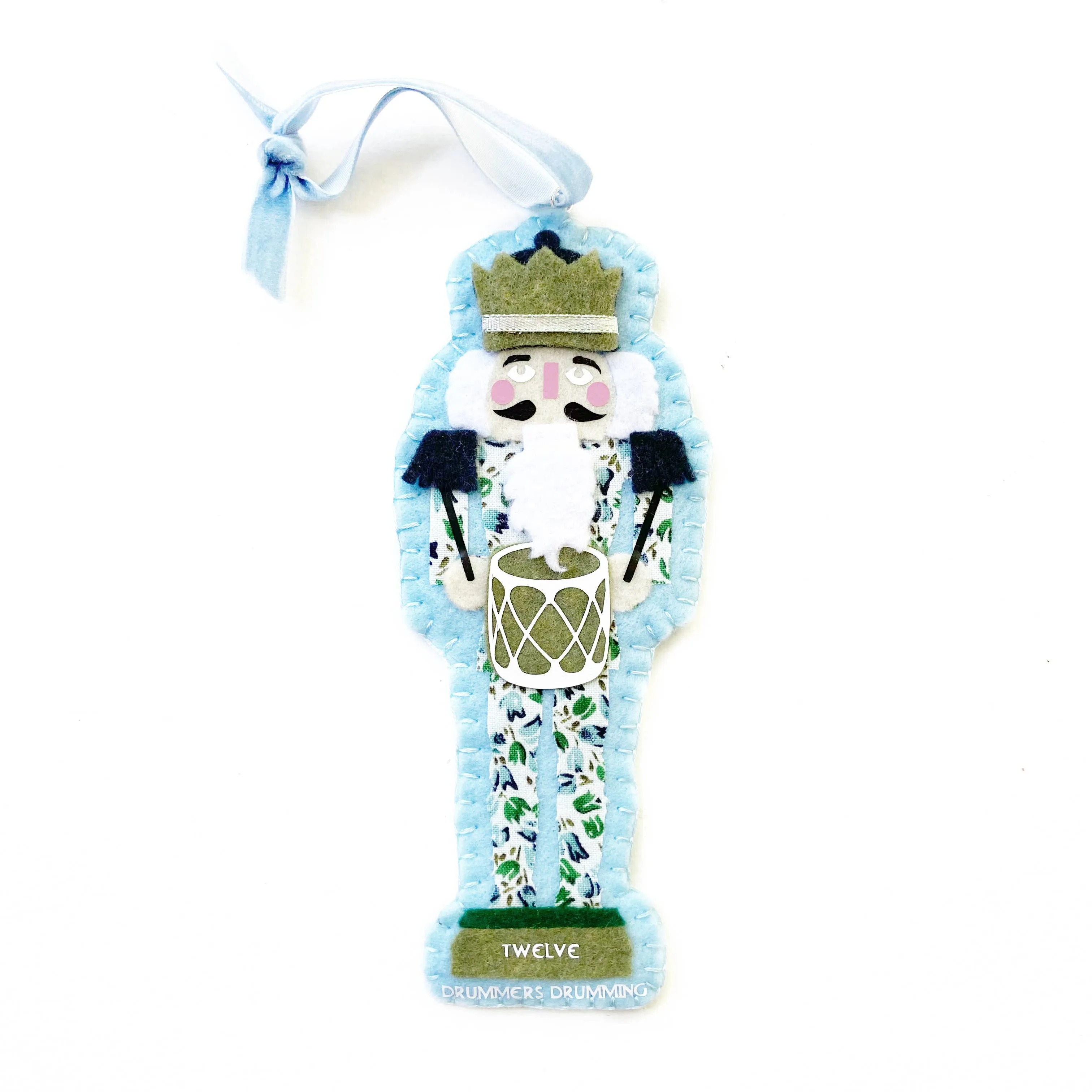 12 Days of Christmas Ornament | Grandmillennial Drummer