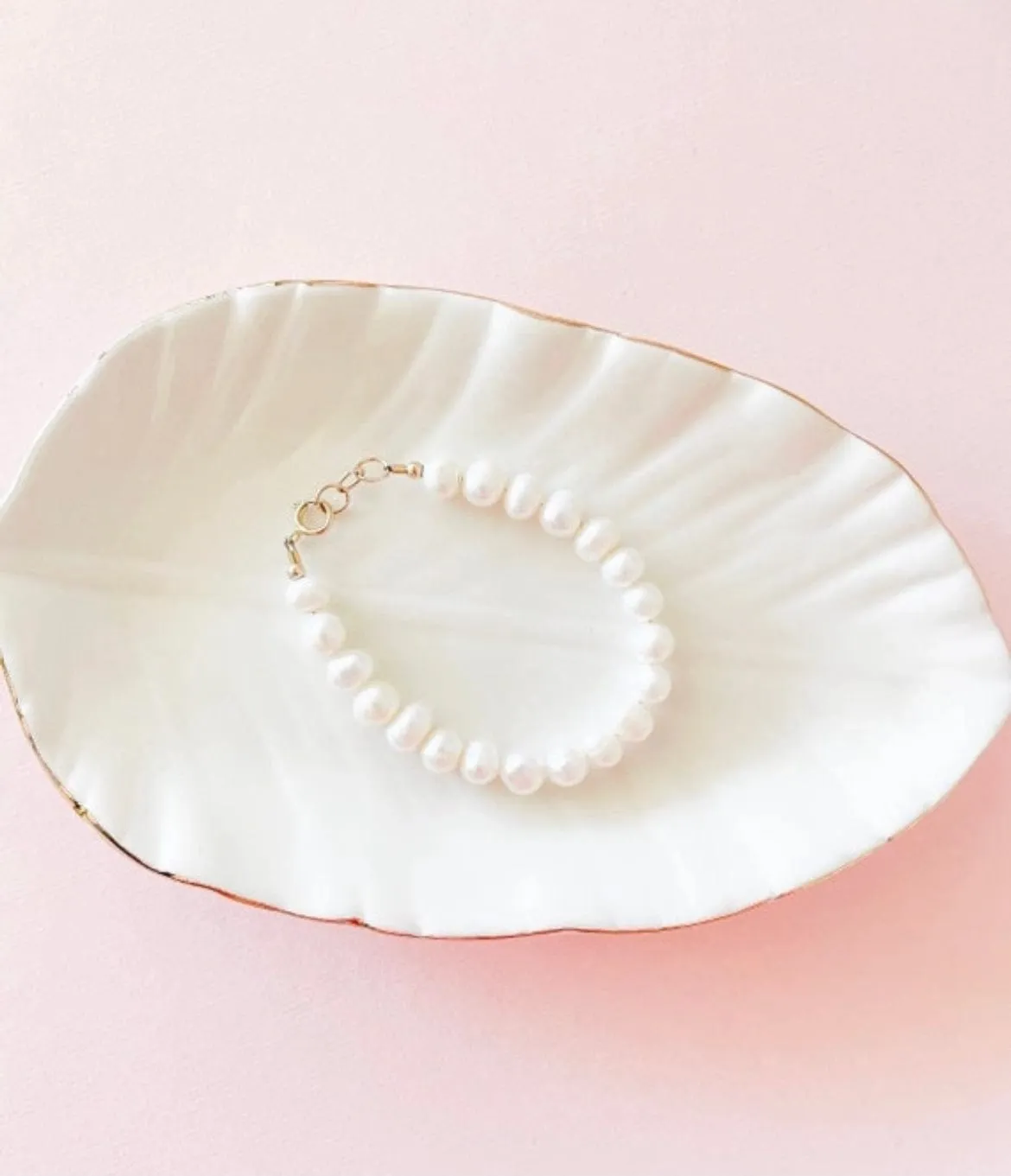 14k Gold Filled Fresh Water Pearl Bracelet