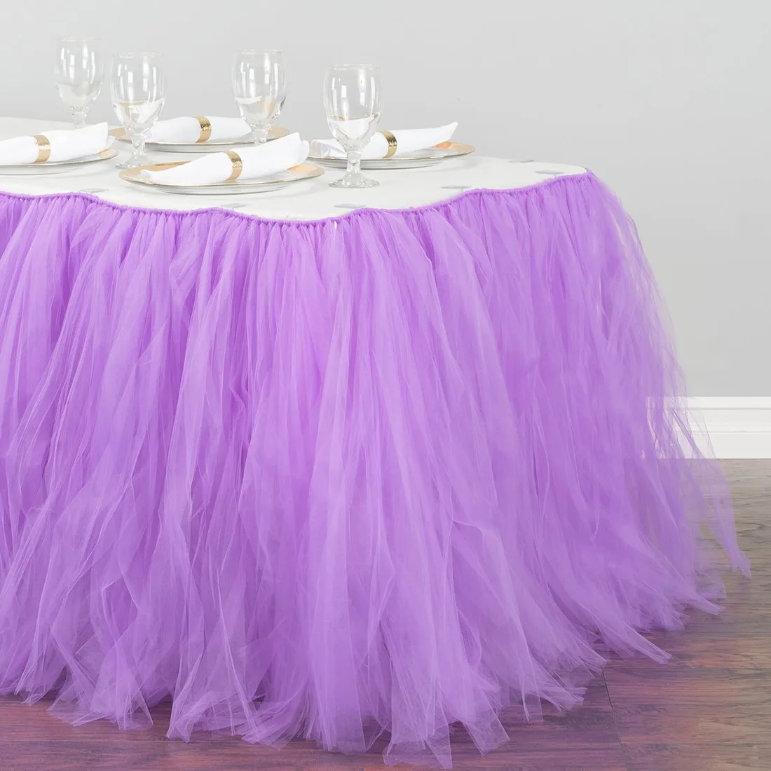17 ft. Tulle Tutu Table Skirt (11 Colors)