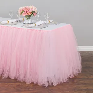 17 ft. Tulle Tutu Table Skirt (11 Colors)
