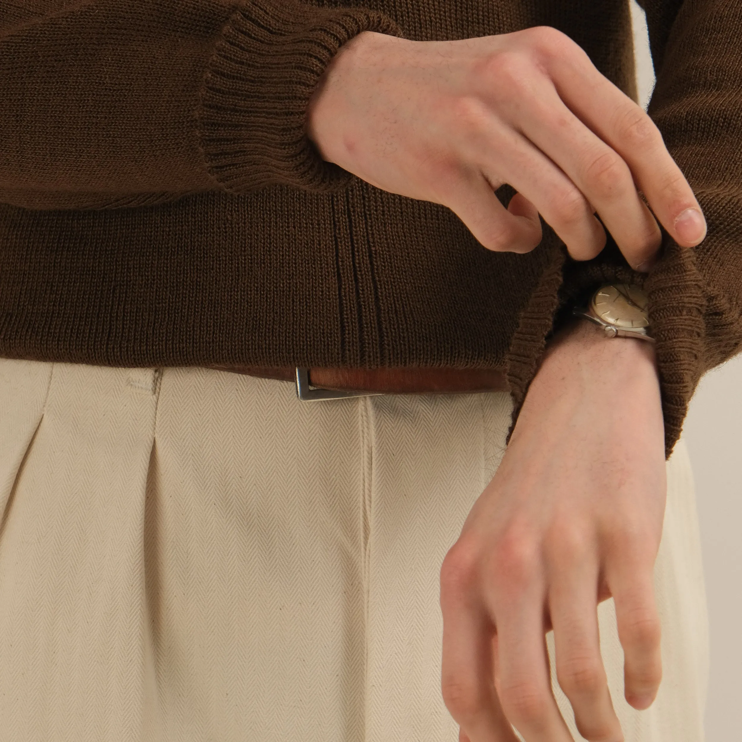 1950'S V FRENCH SWEATER