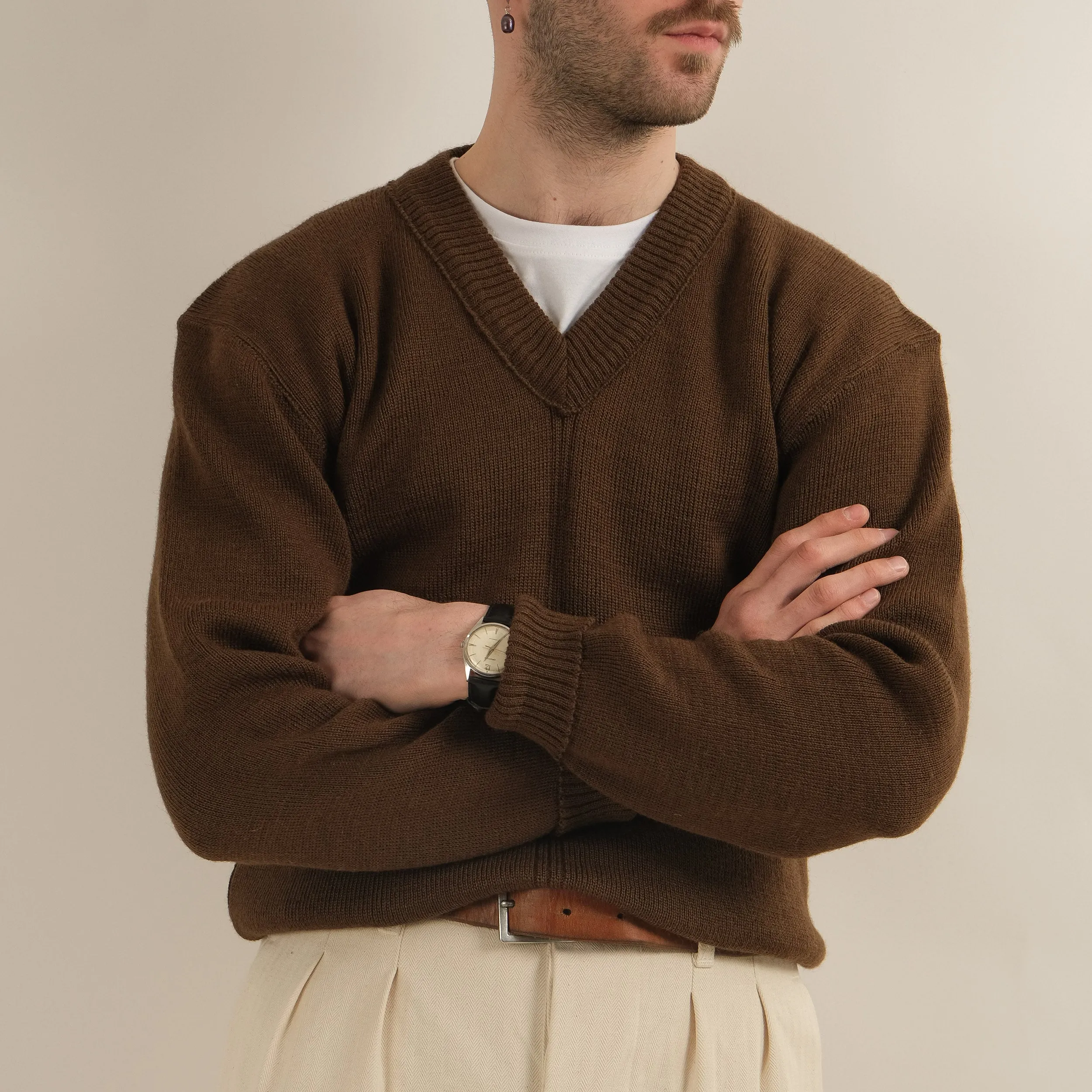 1950'S V FRENCH SWEATER