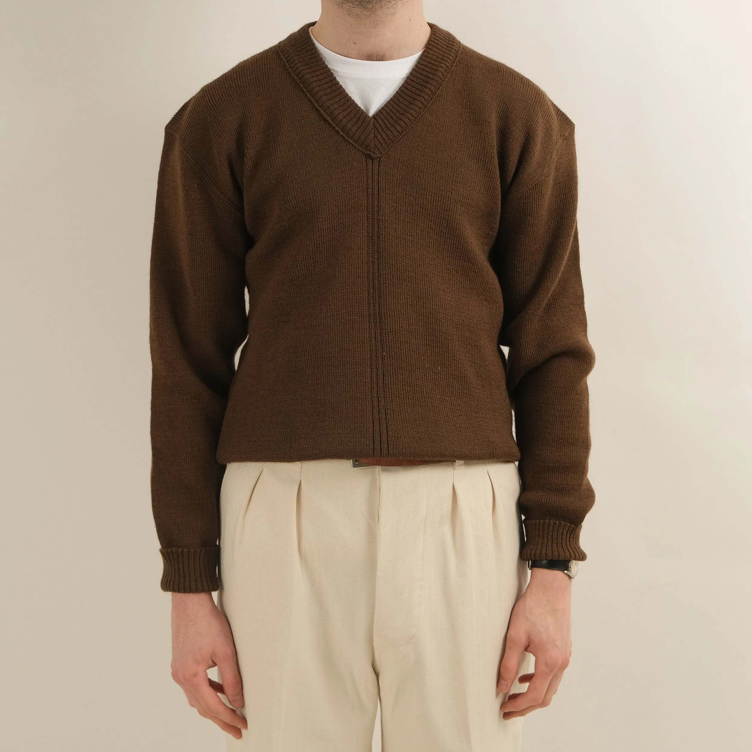 1950'S V FRENCH SWEATER