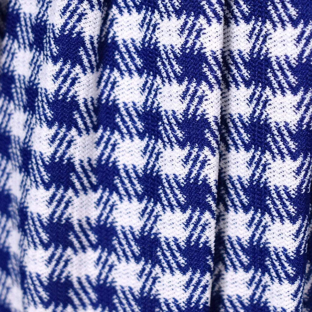 1960s Vintage Blue & White Plaid Skirt