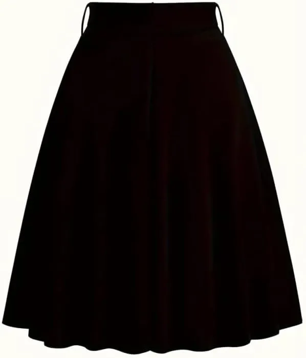 2025 Skirts for Women Trendy Vintage Flare Skirt Midi Length Casual Soft High Waisted Bow A Line Summer Skirts