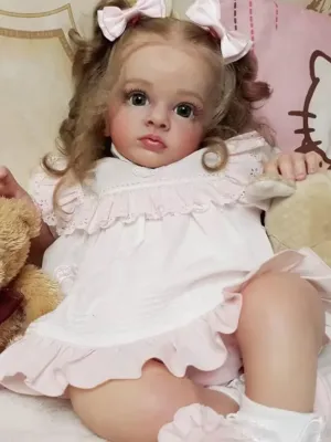 24" Real Lifelike Soft Weighted Body Reborn Toddler Girl Doll