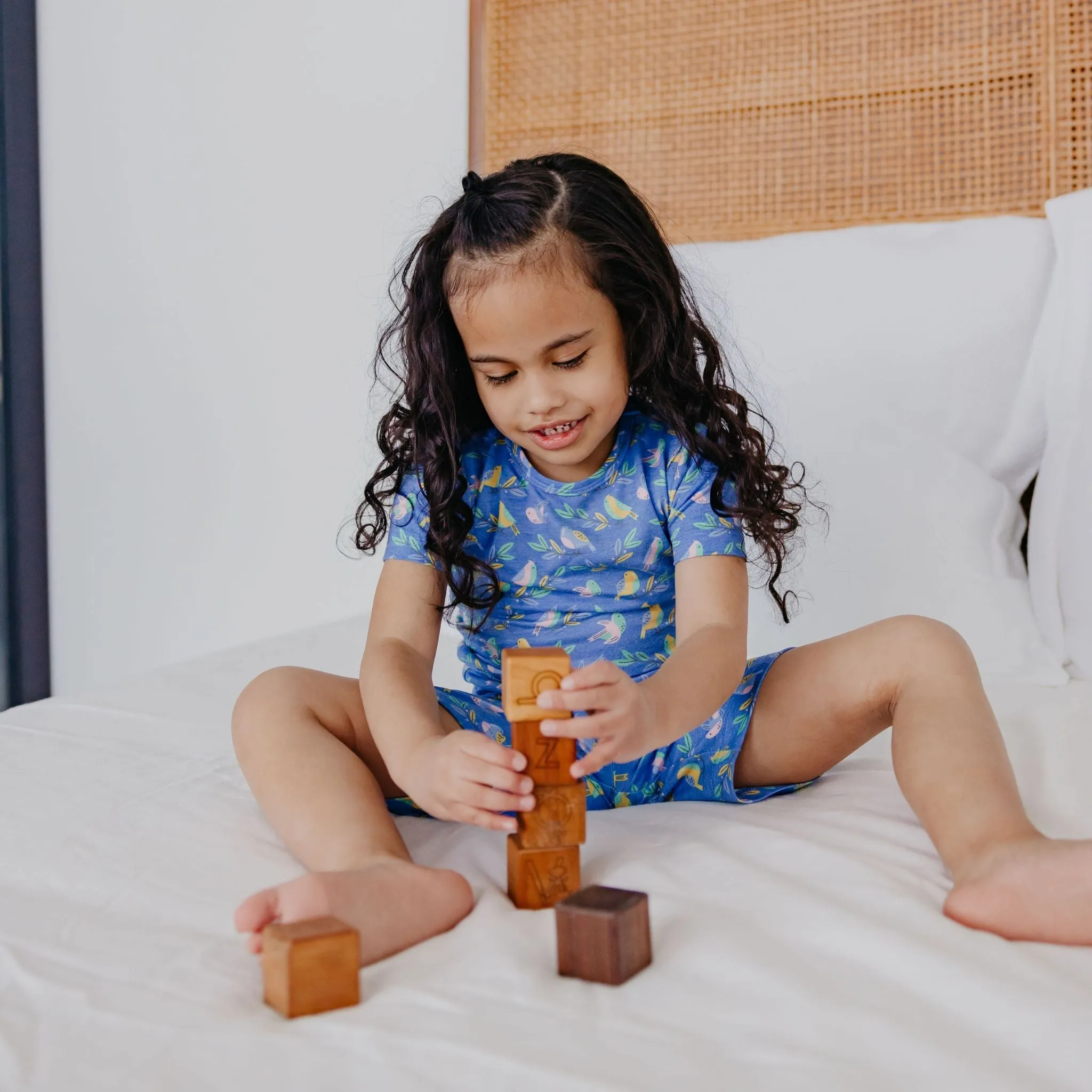 2pc Short Sleeve Pajama Set - Birdie