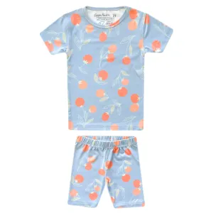 2pc Short Sleeve Pajama Set - Clementine