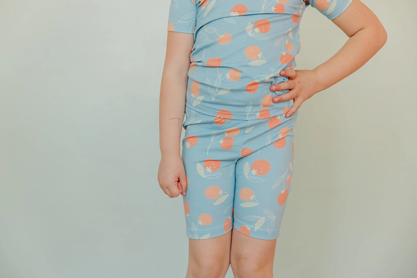 2pc Short Sleeve Pajama Set - Clementine