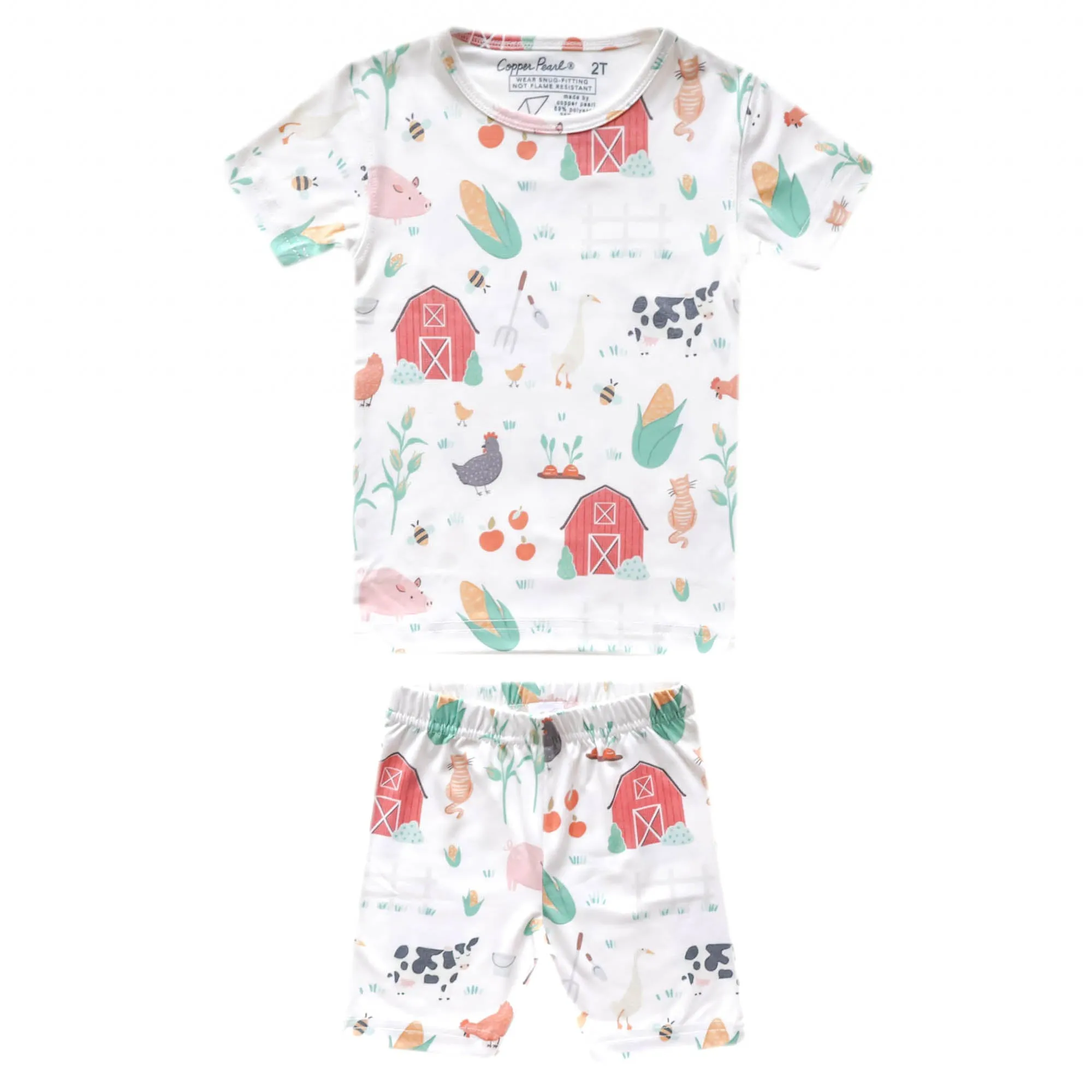 2pc Short Sleeve Pajama Set - Farmstead