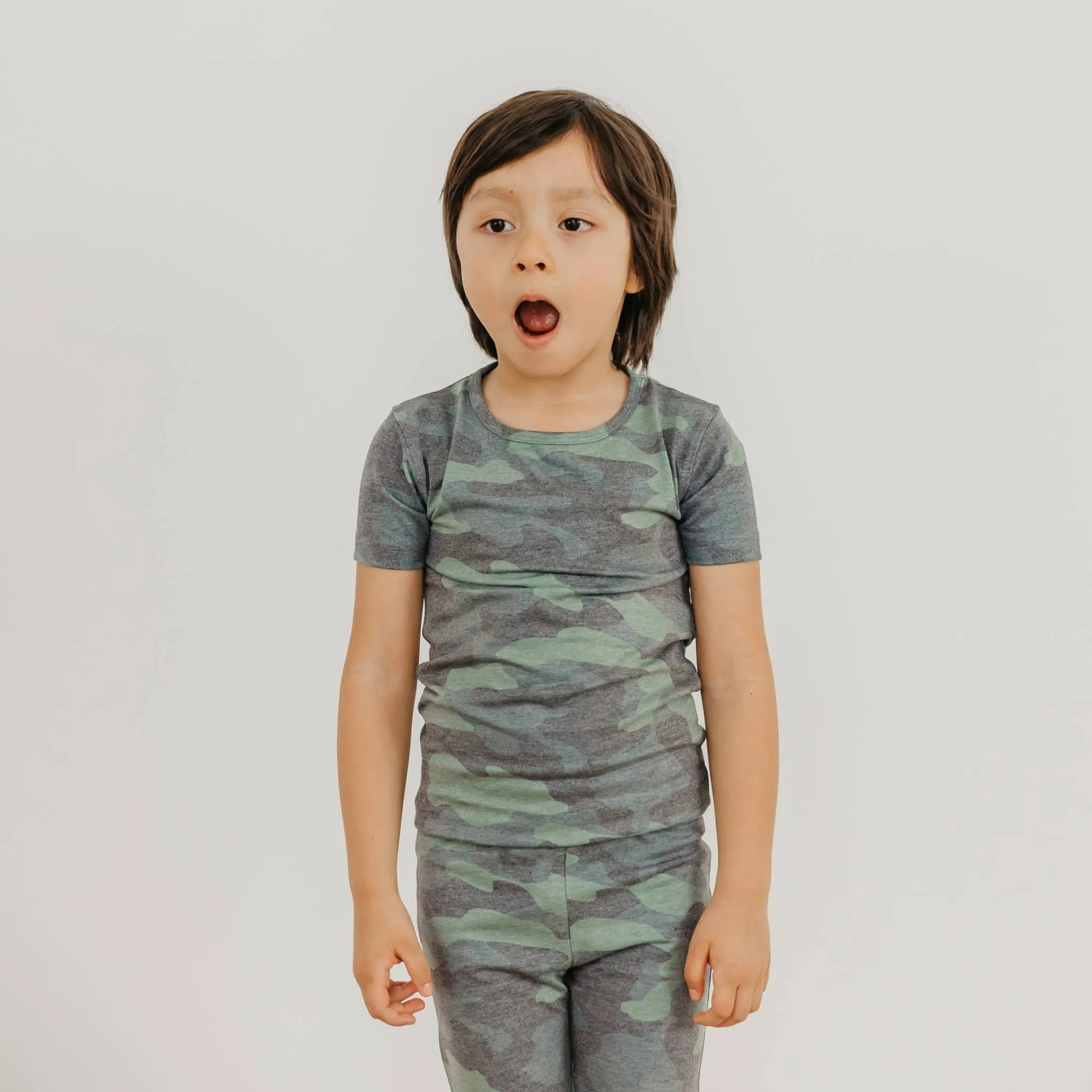 2pc Short Sleeve Pajama Set - Hunter