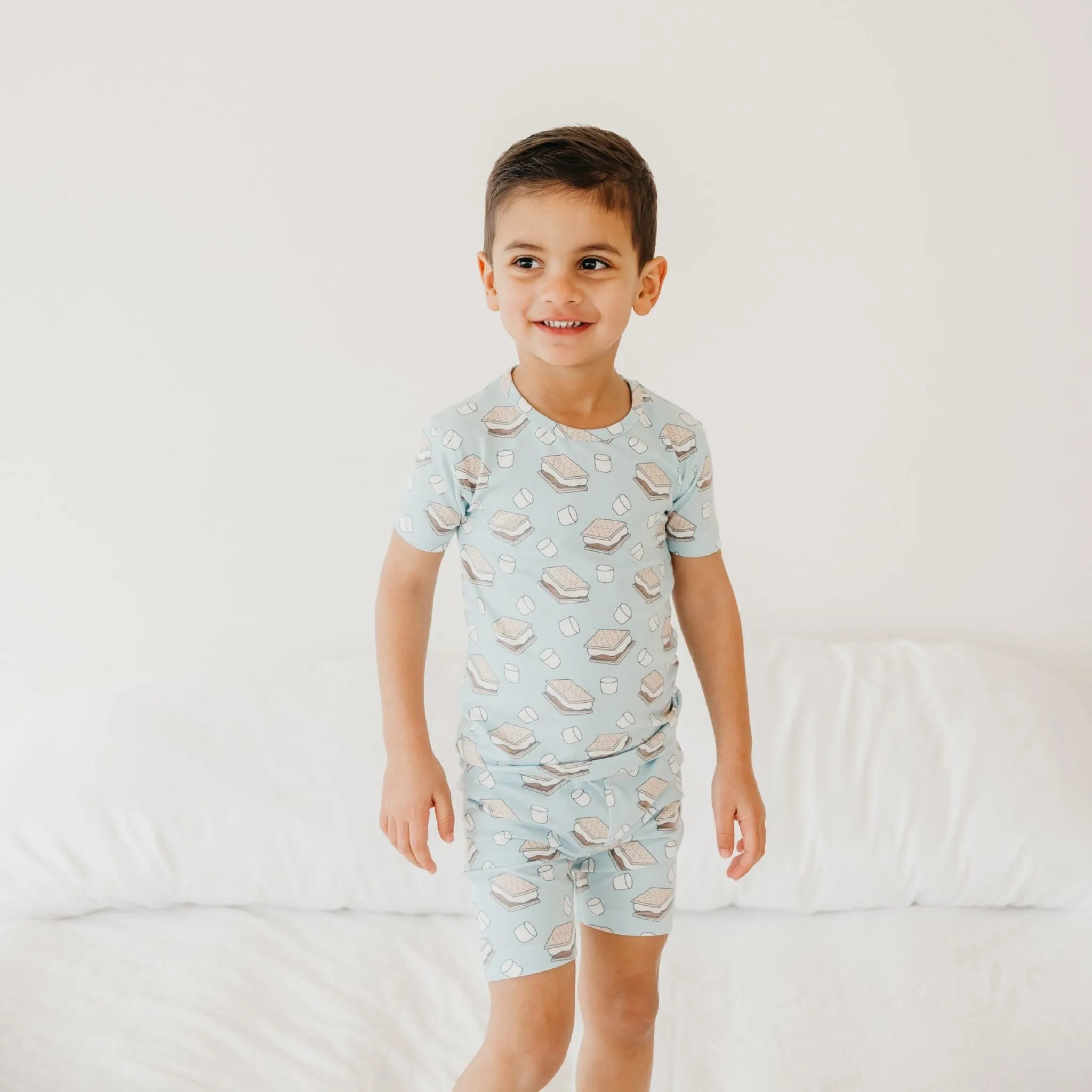 2pc Short Sleeve Pajama Set - S'mores