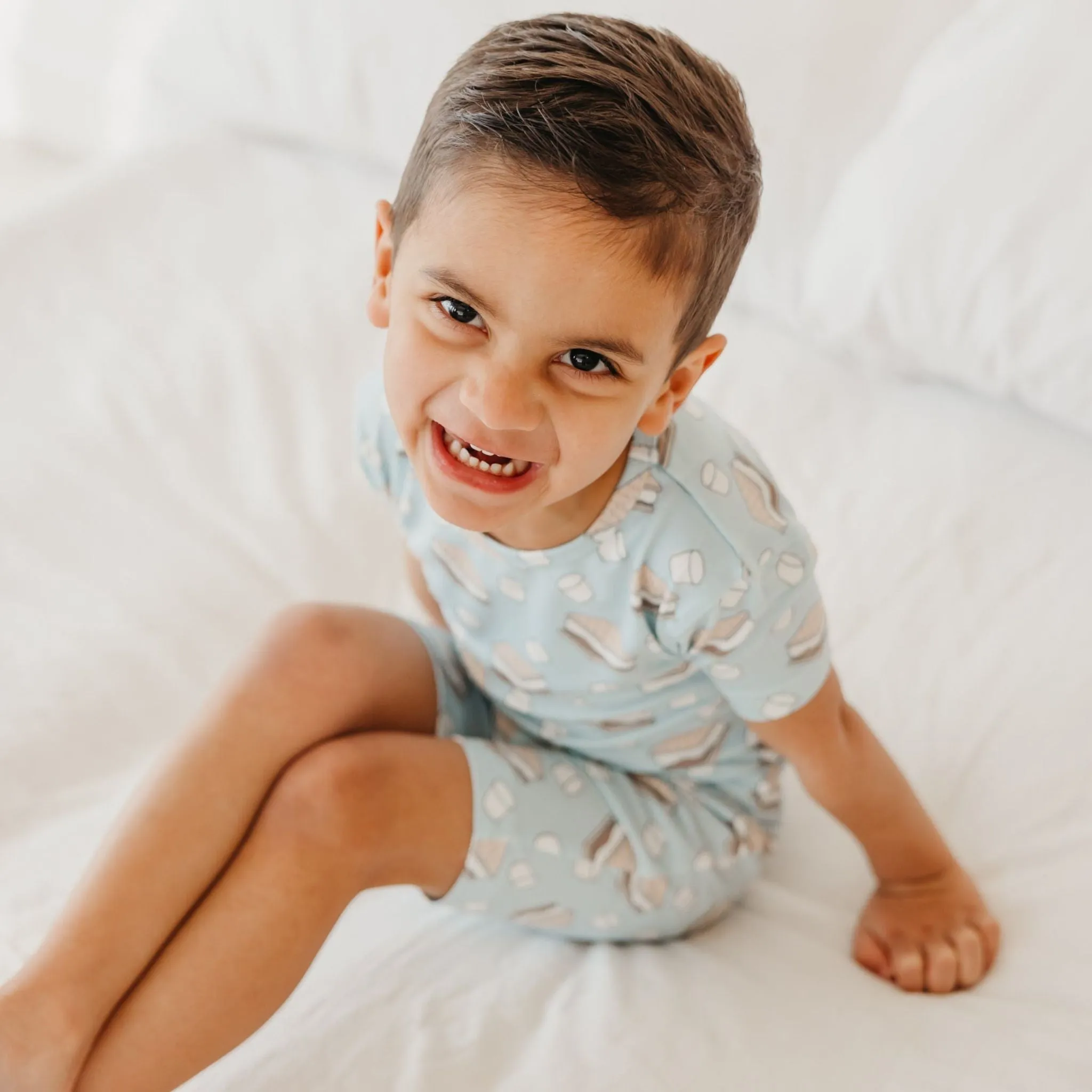 2pc Short Sleeve Pajama Set - S'mores