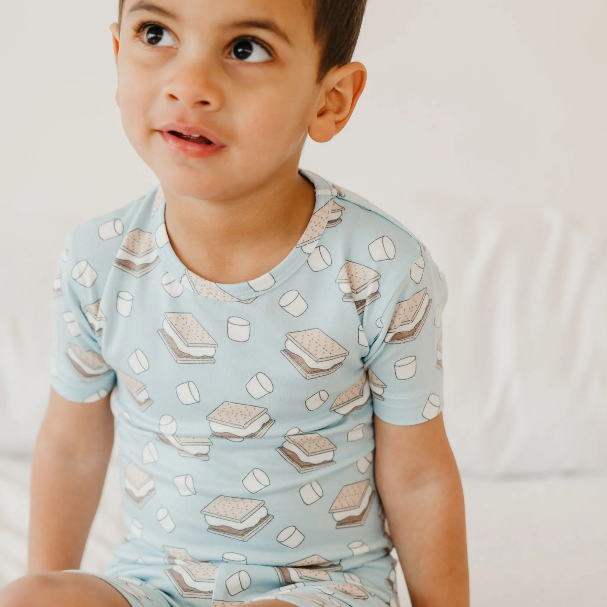 2pc Short Sleeve Pajama Set - S'mores