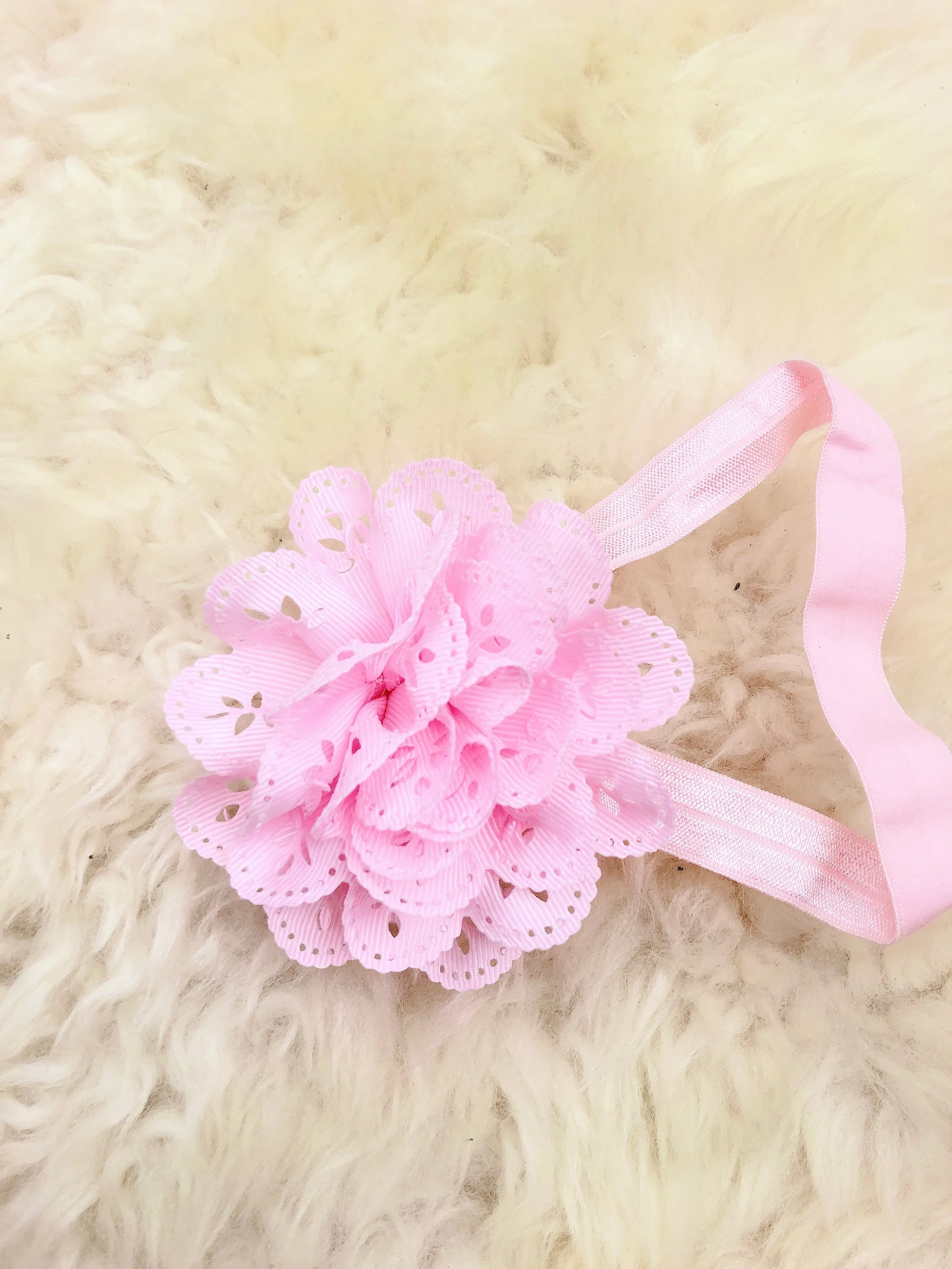 3 Inch Eyelet Lace Headband 9 Colors Available