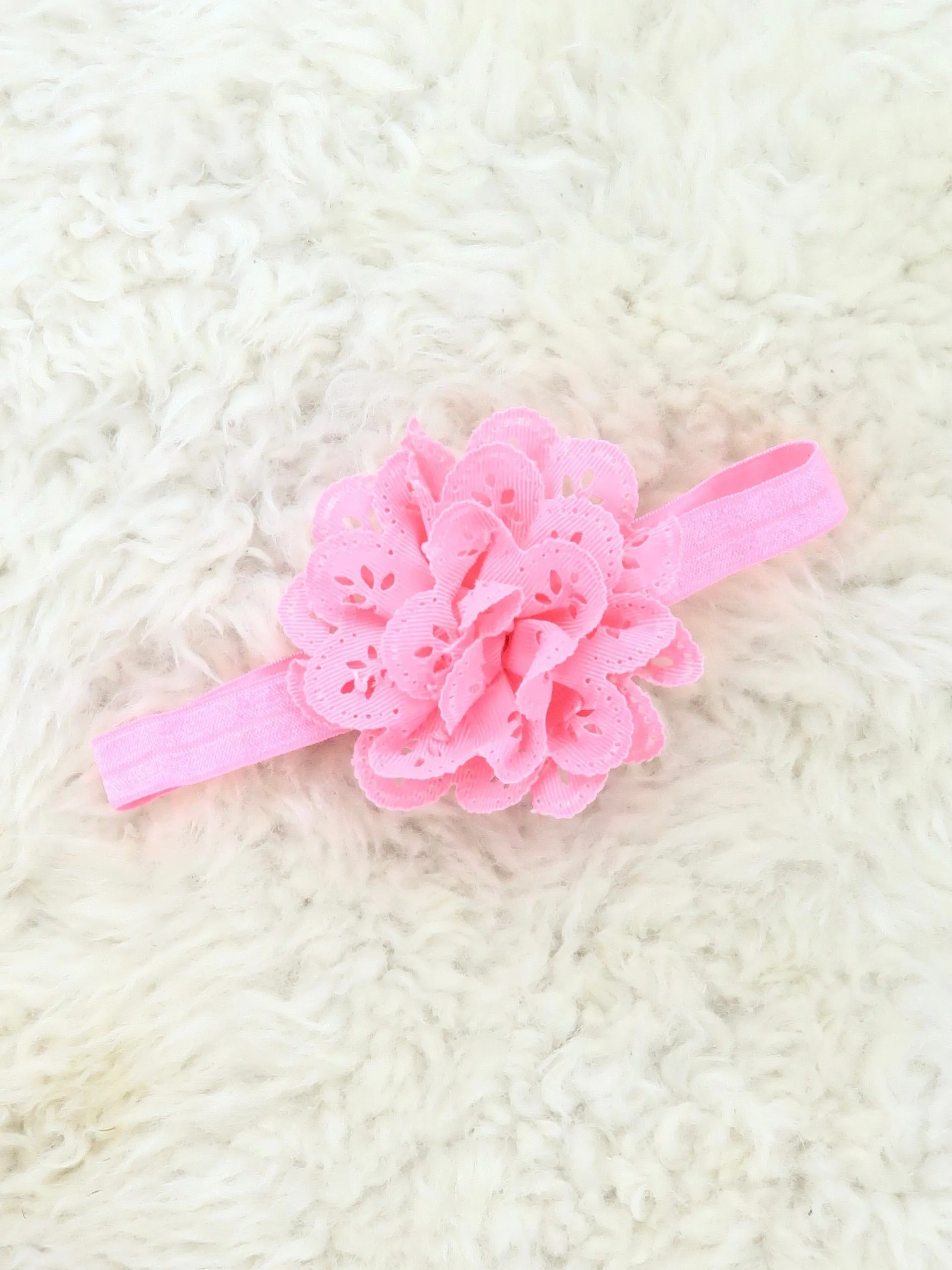 3 Inch Eyelet Lace Headband 9 Colors Available