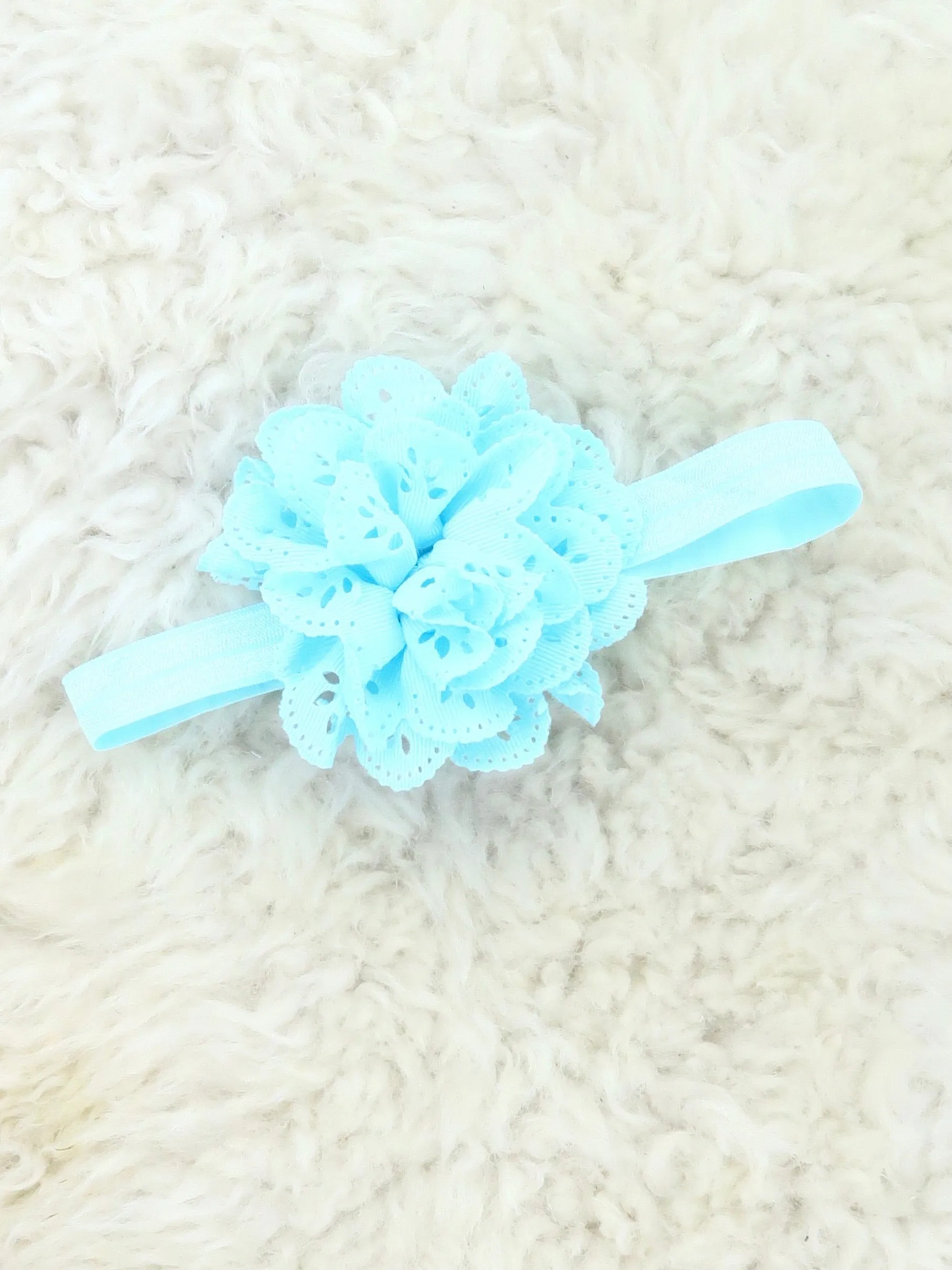3 Inch Eyelet Lace Headband 9 Colors Available