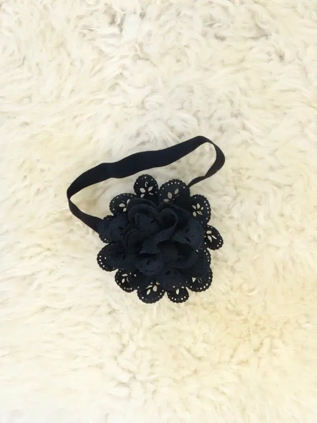 3 Inch Eyelet Lace Headband 9 Colors Available