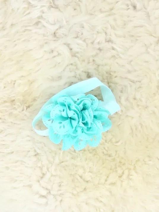 3 Inch Eyelet Lace Headband 9 Colors Available