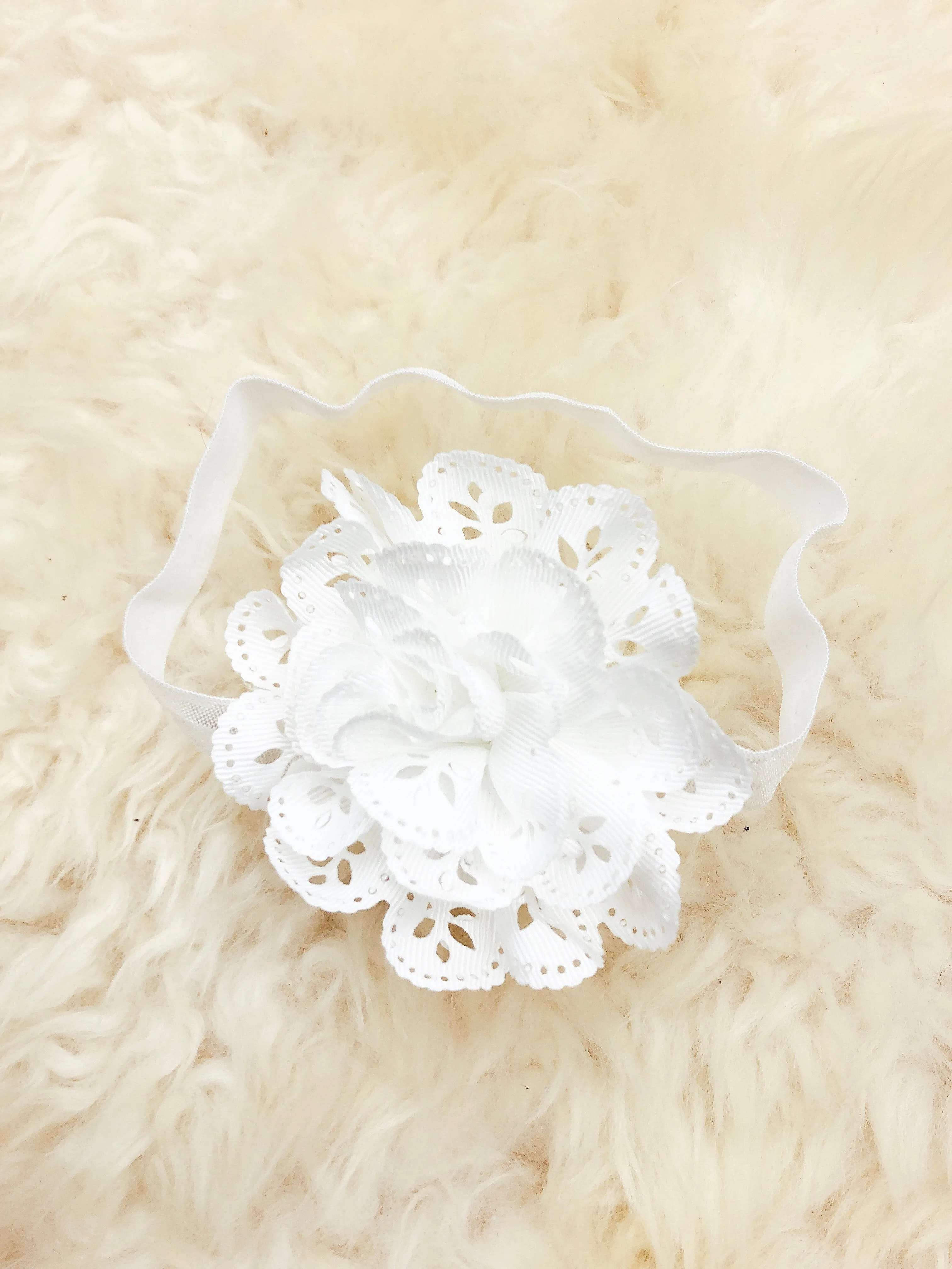 3 Inch Eyelet Lace Headband 9 Colors Available