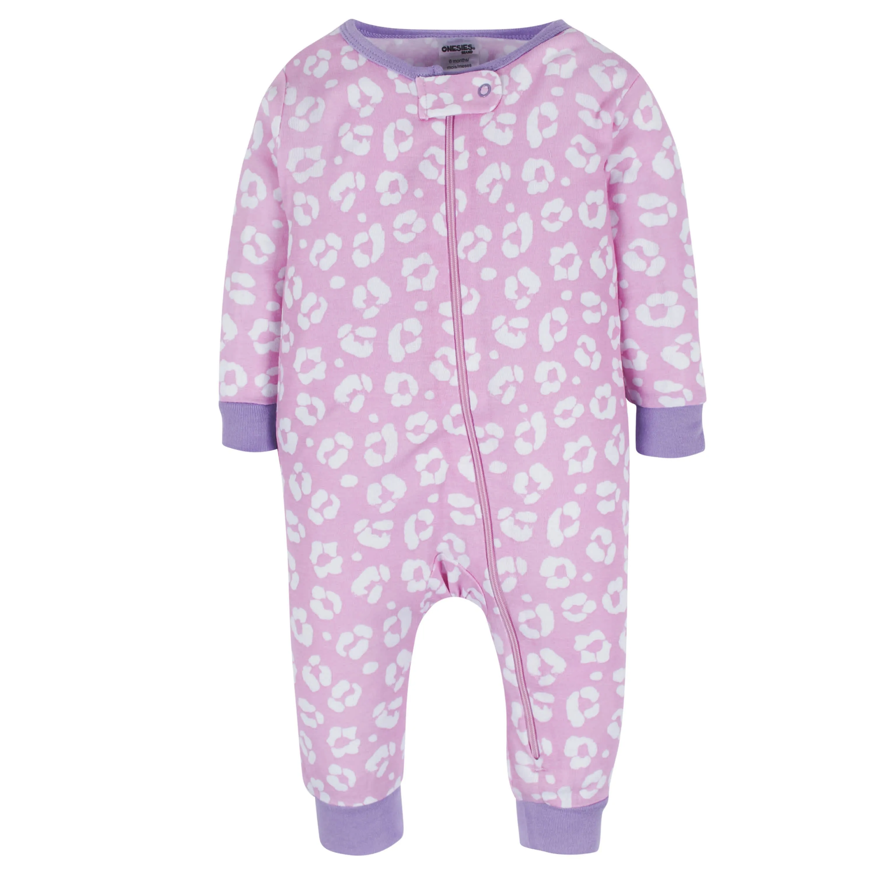 3-Pack Baby & Toddler Girls Rainbow Floral Snug Fit Footless Pajamas