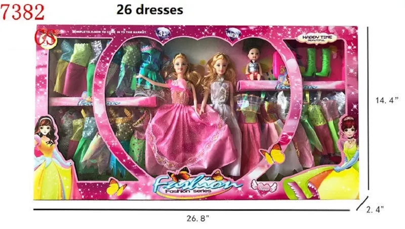 32 PC Girls Fashion Doll Closet Play Set Wholesale