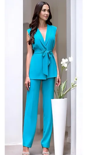 4-A1765 Beryl Waistcoat Trouser Set