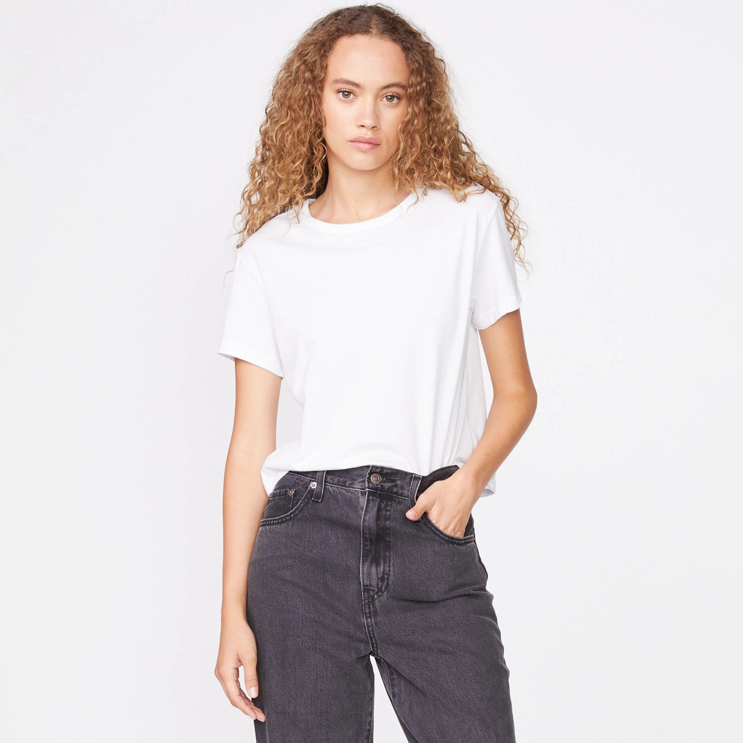 Street Style Relaxed Silhouette 50's Vintage Tee