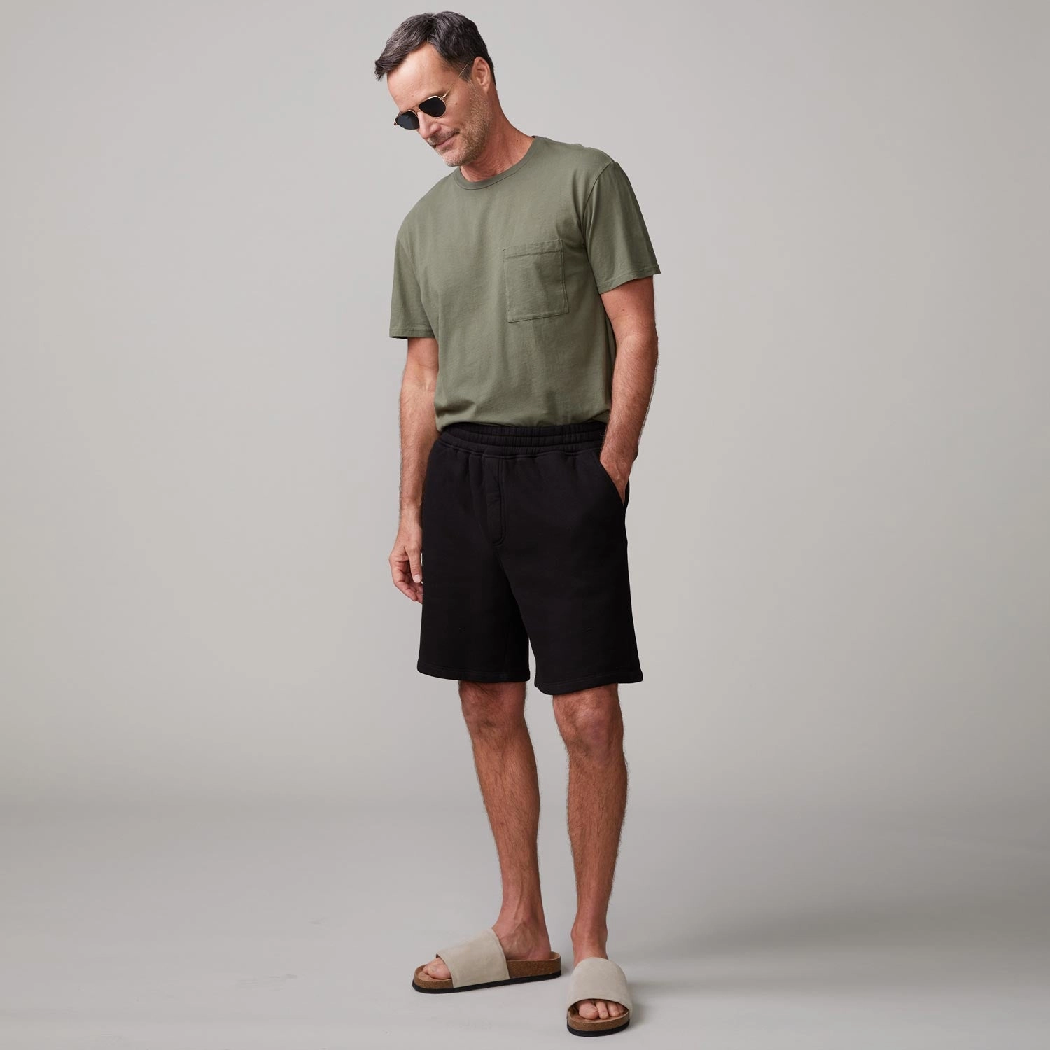 NonRestrictive Grid Back Panel 70's Shorts