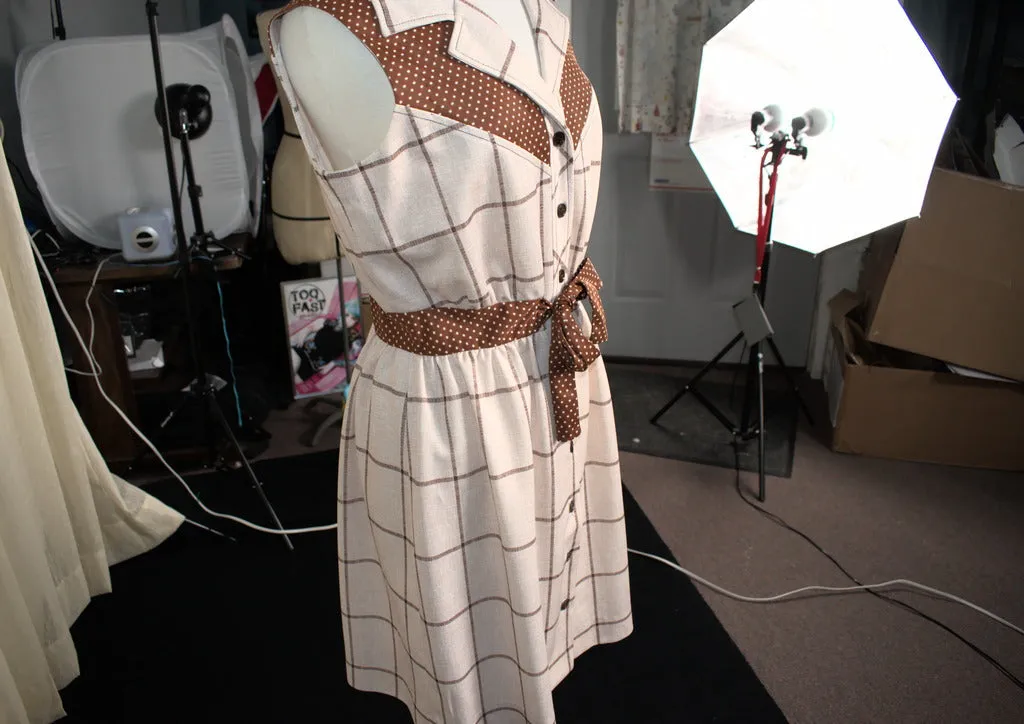 70s does 1950s Vintage Western Dress