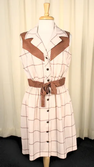 70s does 1950s Vintage Western Dress