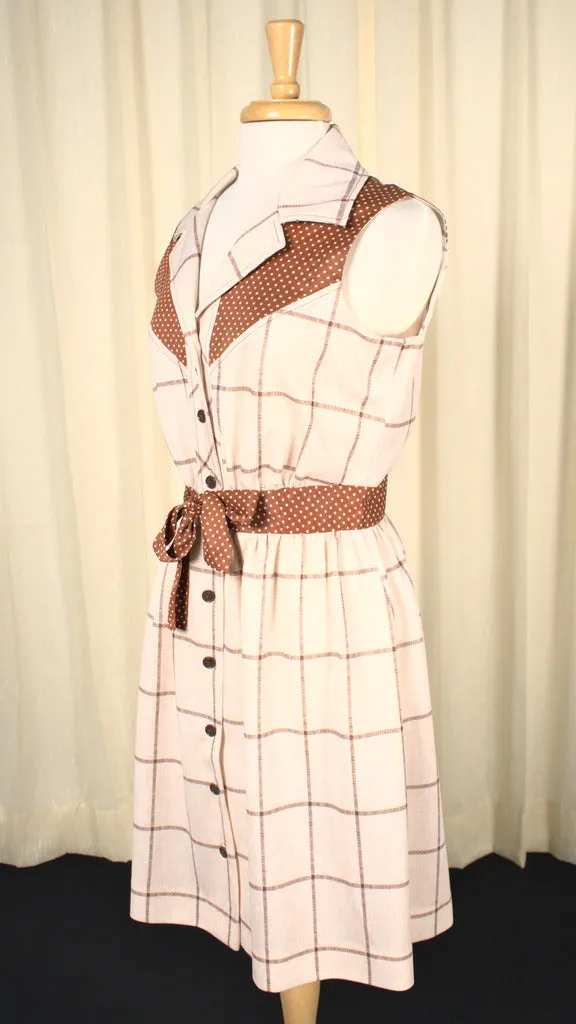 70s does 1950s Vintage Western Dress