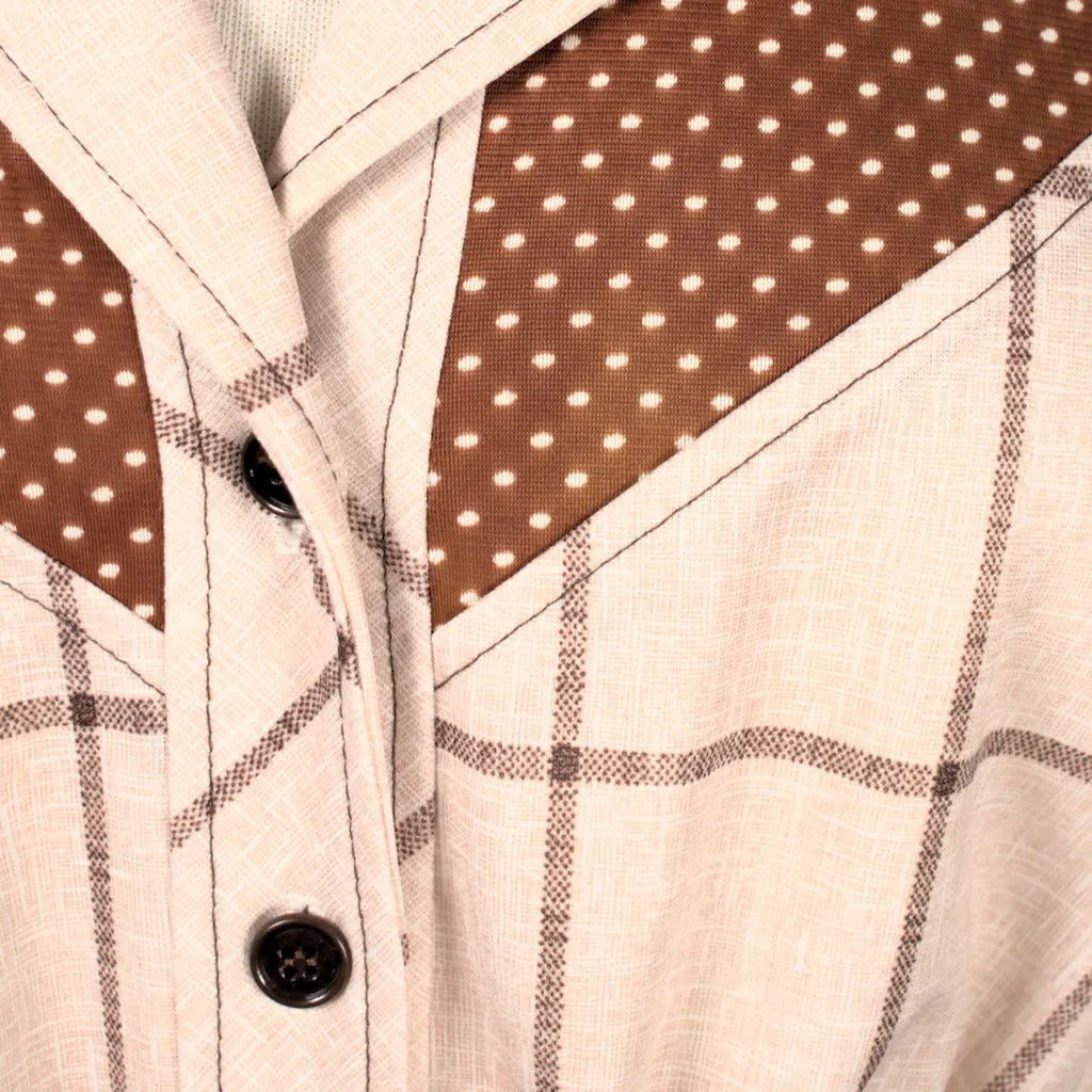 70s does 1950s Vintage Western Dress