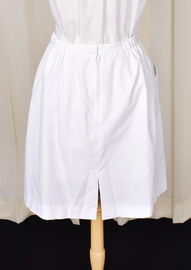 70s does 1960s Vintage White Skort