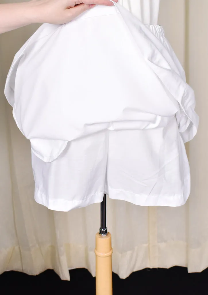 70s does 1960s Vintage White Skort