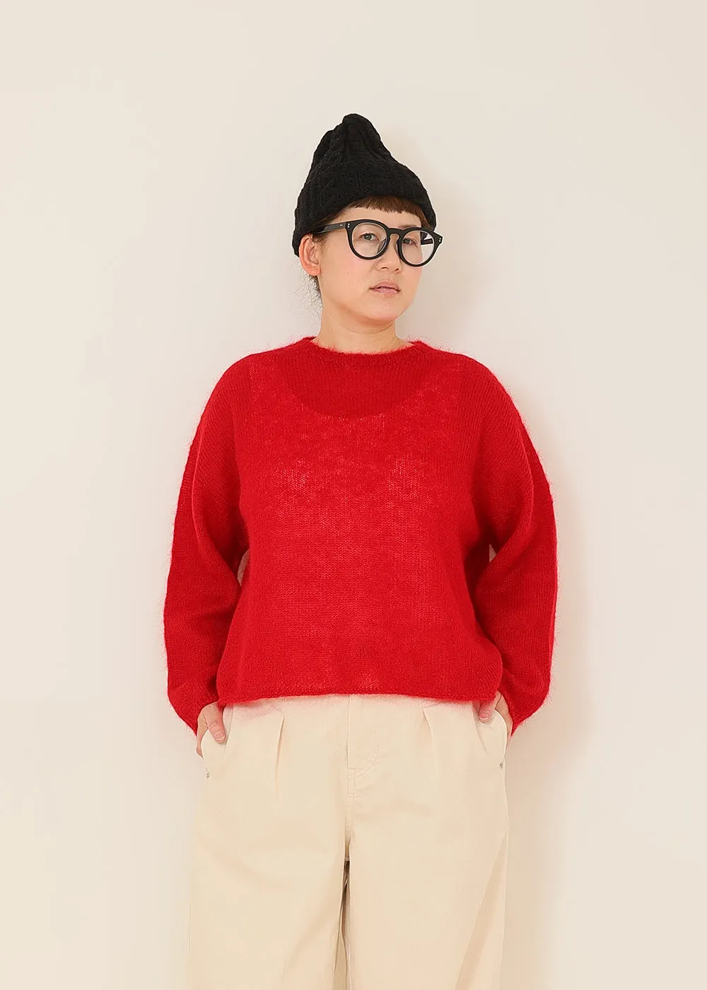 キッドモヘヤリラックスニット