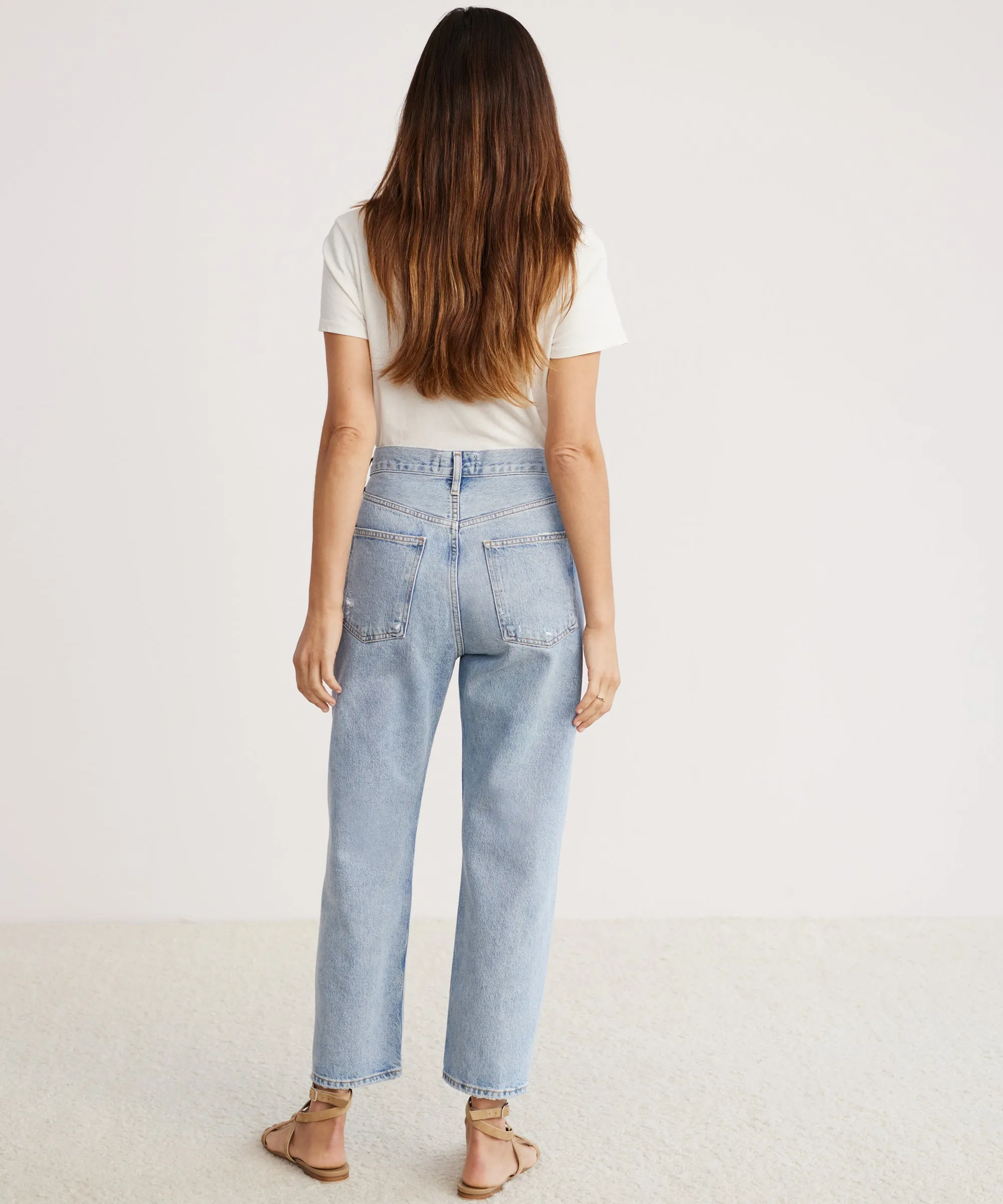 DoubleLayeredFabric 90's Crop Jean