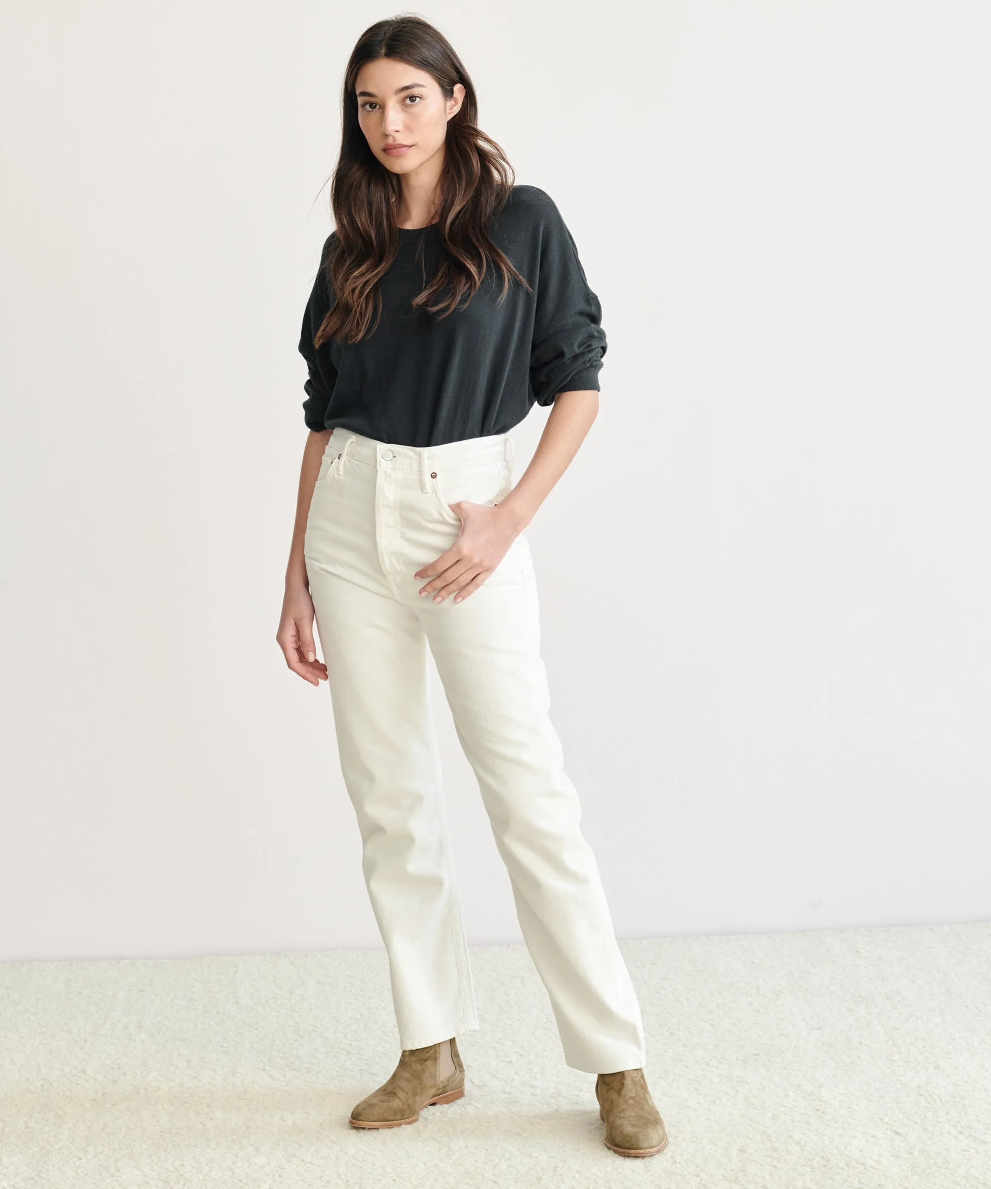 Hidden Pocket Design 90's Pinch Waist Jean