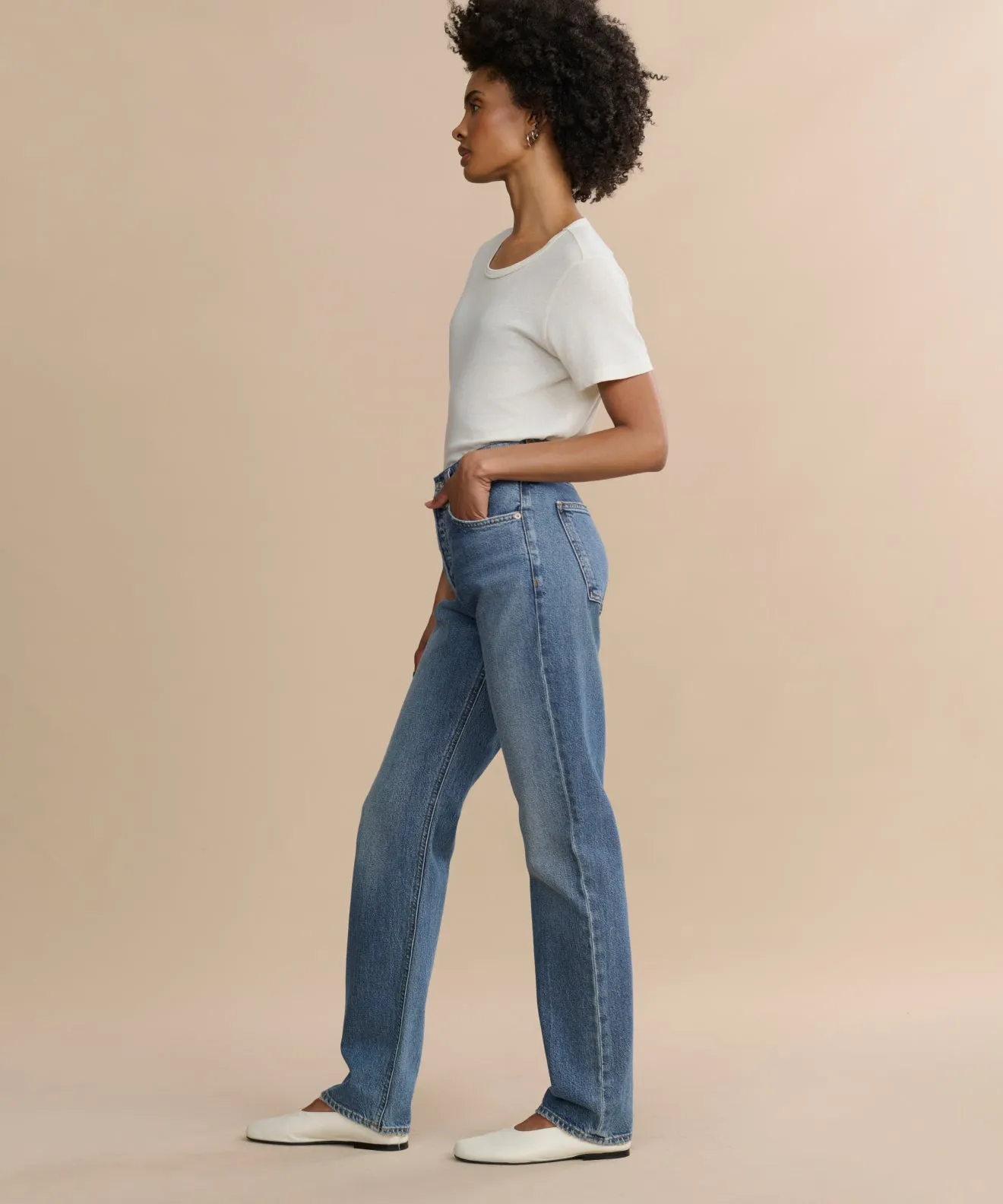 Relaxed Top ConvertibleSleeves 90's Pinch Waist Long