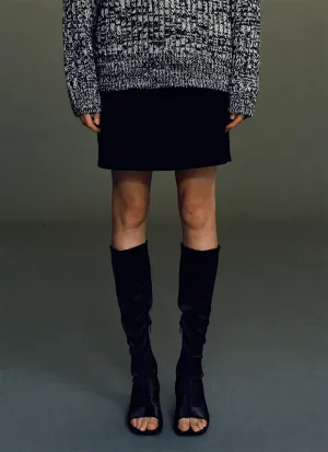 A-line Over-the-knee Short Skirts