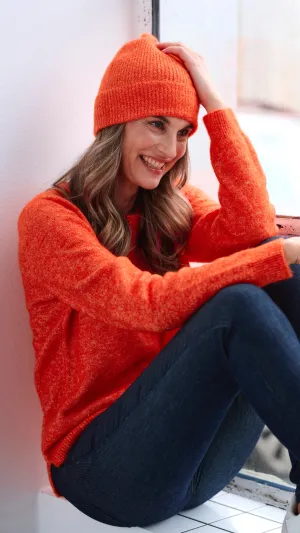 A1921 Frsanny Orange Knit Pullover