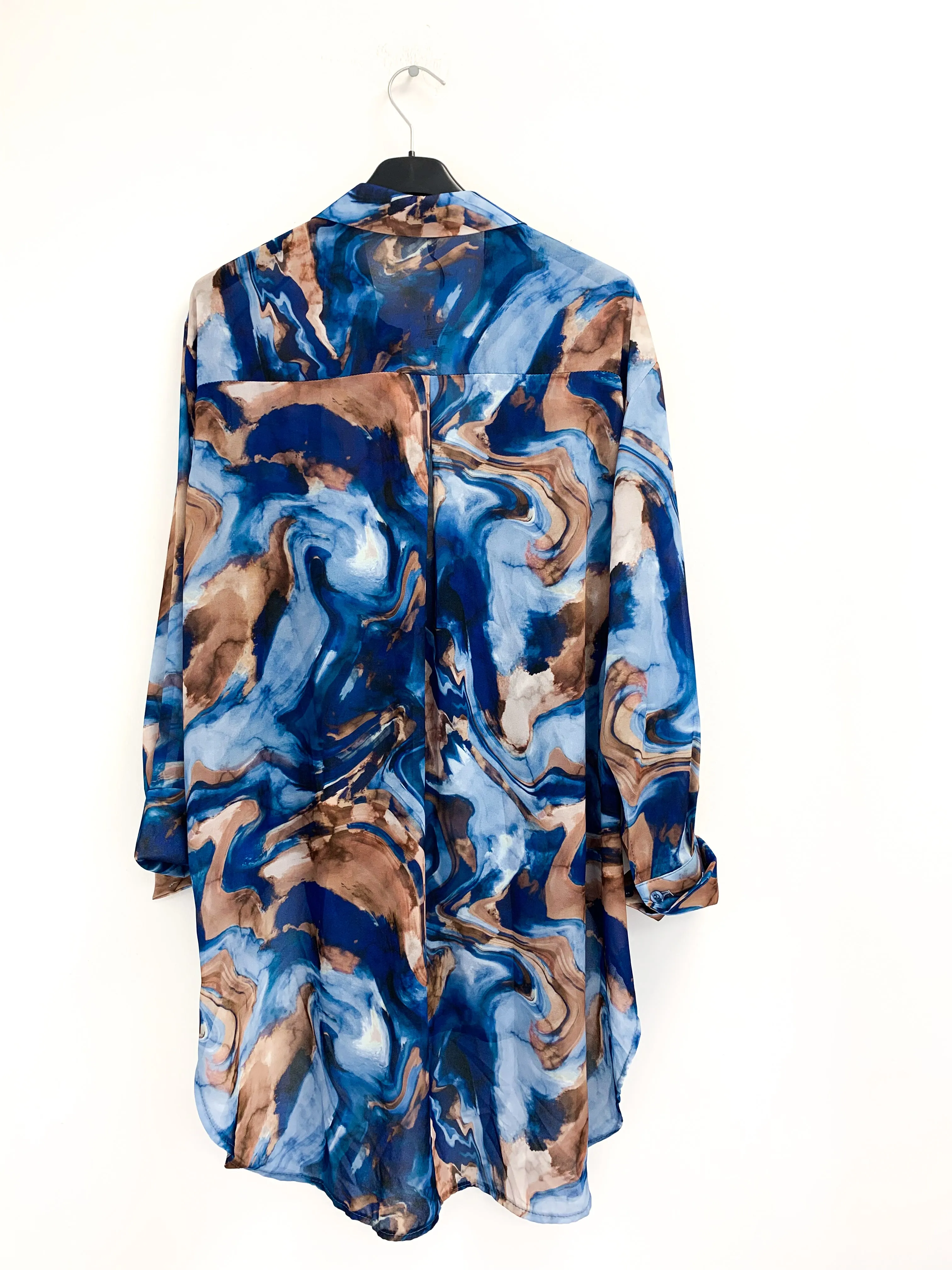 A2165 Madrigal Royal Print Shirt Top