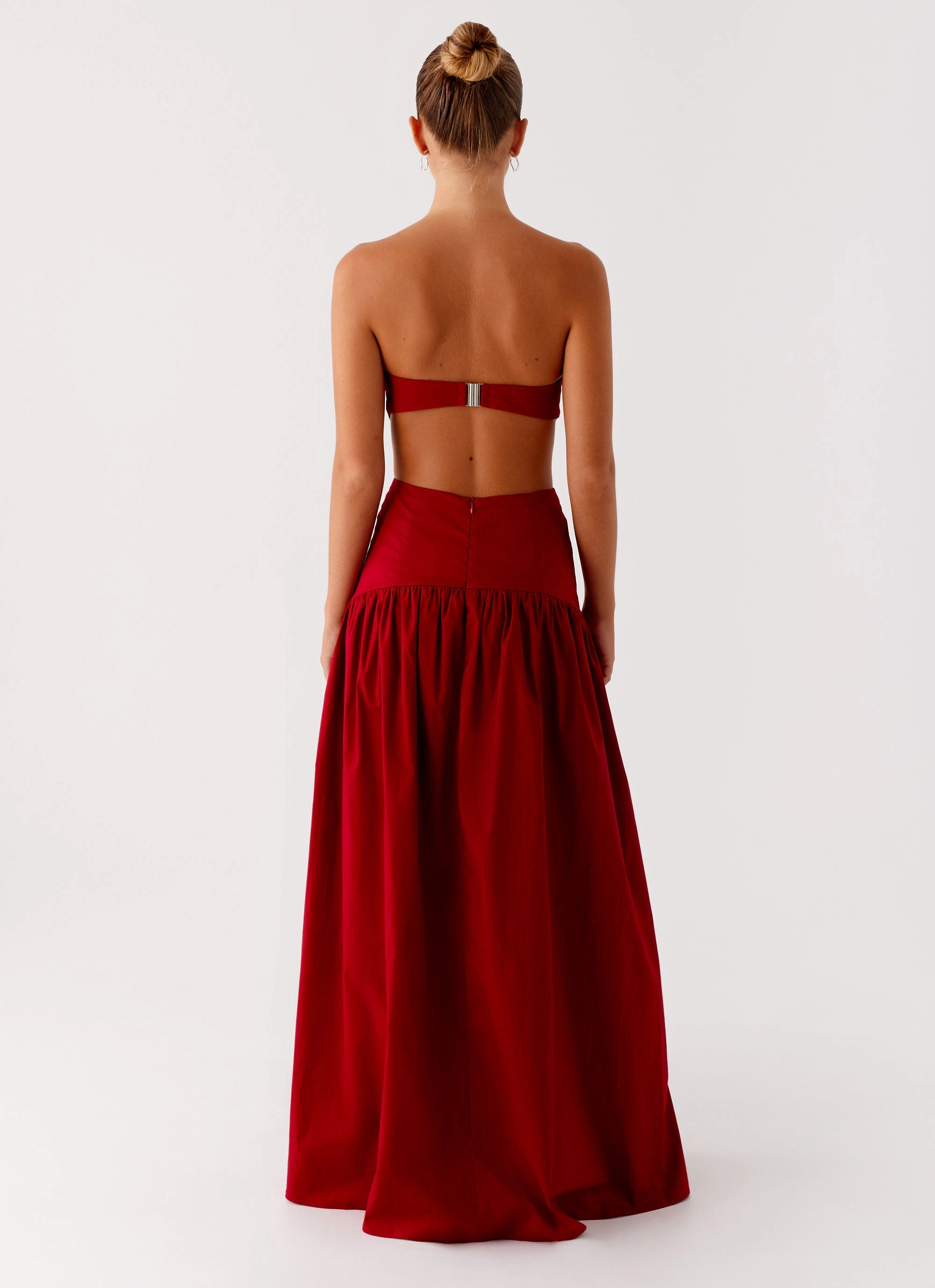 Refined Style Aamari Maxi Dress - Red