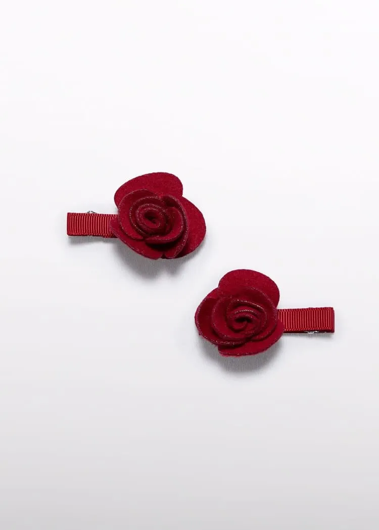 Abel & Lula Flower 2-Piece Hair Clip Set