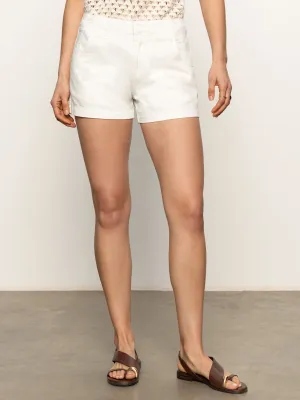 Abrasion resistant Arden Denim Short Brilliant White Ultra Soft Waistband Arden Denim Short Brilliant White