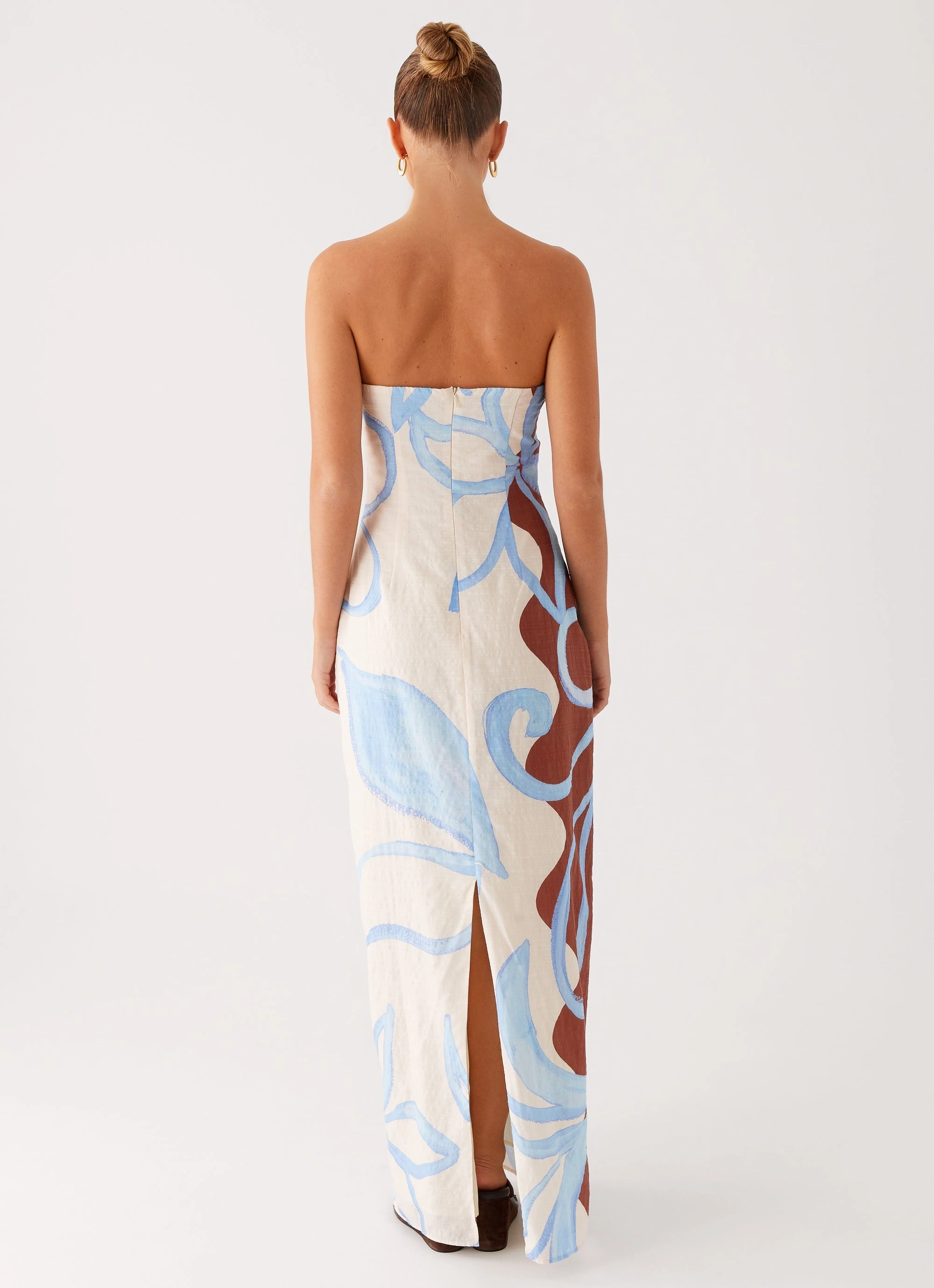 Casual Core Raiden Maxi Dress - Bloom Wave Print