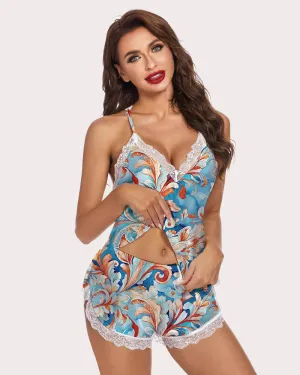 Abstract Paisley Pattern Pajamas Sets